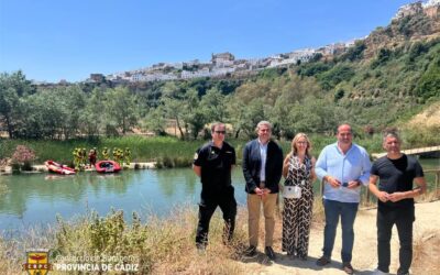 Los Bomberos reciben estos días en Arcos de la Frontera un curso de ‘Intervención en aguas en movimiento’