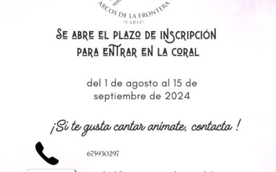 Hasta el 15 de septiembre está abierto el plazo para formar parte de la Coral Polifónica Femenina de Arcos