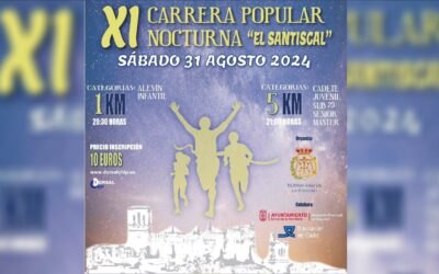 La XIª Carrera Popular Nocturna «El Santiscal» se celebra este sábado