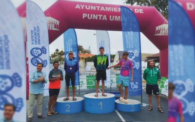 Hugo Albertos, campeón en categoría juvenil del XXIII Triatlón de Punta Umbría