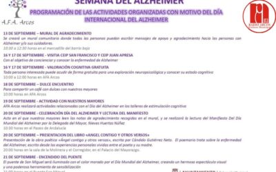 AFA Arcos organiza la «Semana del Alzheimer»