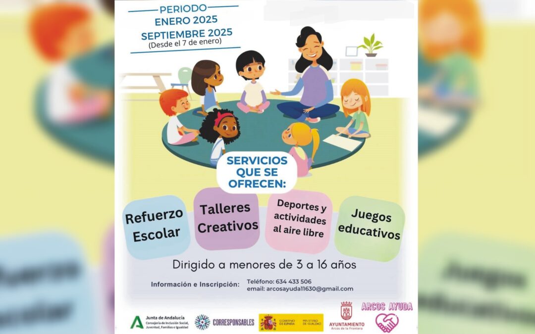 20 niñ@s se beneficiarán de actividades gratuitas gracias a un nuevo programa de «Arcos Ayuda»