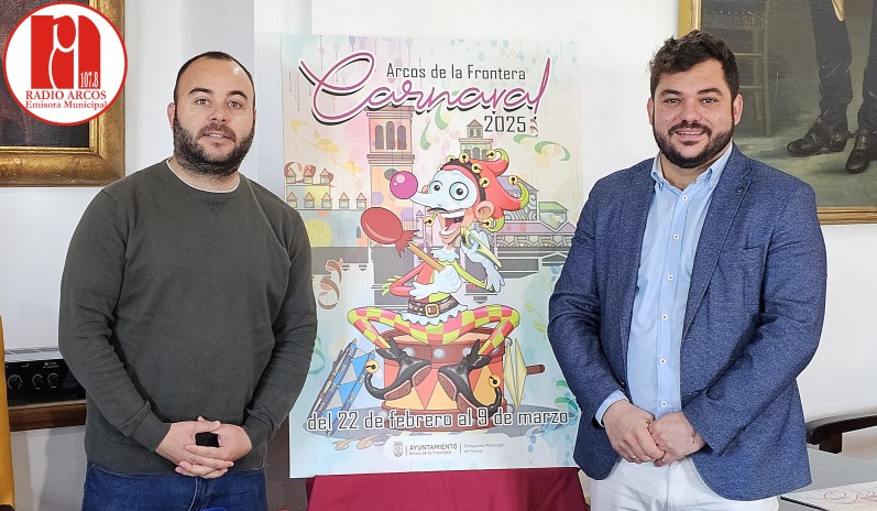 La Delegación de Fiestas presenta el cartel del Carnaval de Arcos de 2025